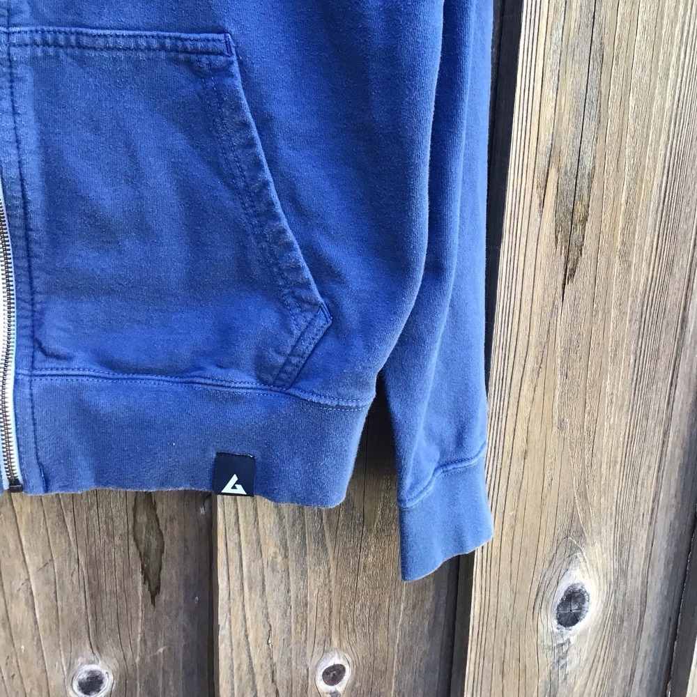 American Giant Classic Full Zip Hoodie Men's Small Blue Made in USA Heavyweight - Picture 2 of 7